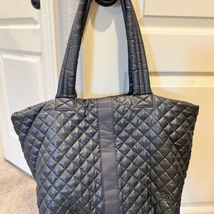 Oliver Thomas Charcoal Quilted Tote